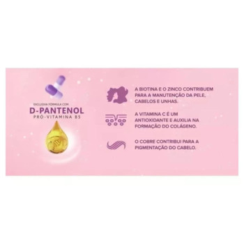 HairSkin & Nails Supreme D-Pantenol 5mg Maxinutri 60 capsulas