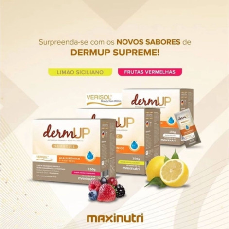 Dermup Supreme Verisol 30 Sachês de 5g Sabor Frutas Vermelhas