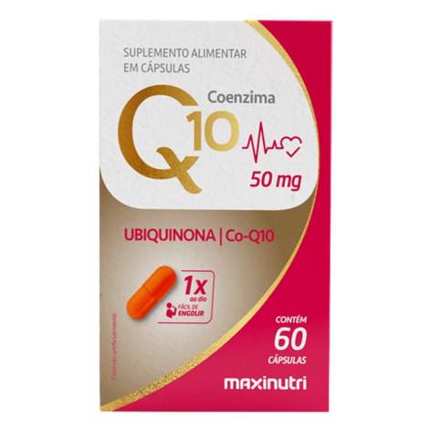 Suplemento Alimentar Coenzima Q10 Gold 50mg 60 cápsulas Maxinutri Suplemento Alimentar Coenzima Q10 Gold 50mg 60 cápsulas Maxinutri