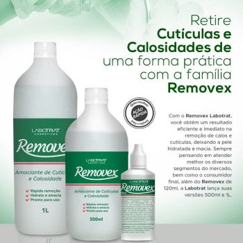 Removex Amaciente de Cutículas e Calosidades 120ml Labotrat