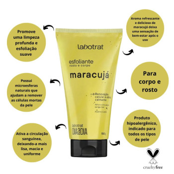 Esfoliante Rosto e Corpo Labotrat Maracujá 150g