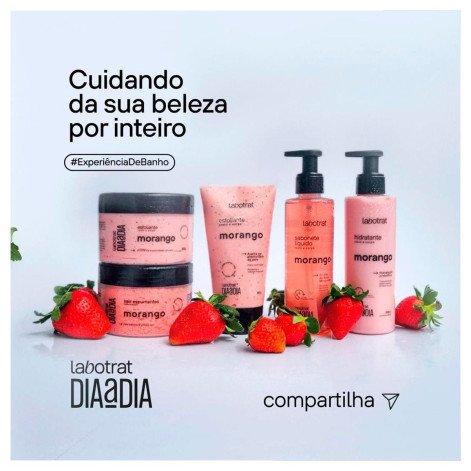 Esfoliante Corporal e Facial Labotrat Dia a Dia Argila Rosa Morango 150g