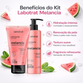 Kit Esfoliante Labotrat Melancia 150ML+190ML Kit Esfoliante Labotrat Melancia 150ML+190ML