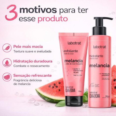 Kit Esfoliante Labotrat Melancia 150ML+190ML Kit Esfoliante Labotrat Melancia 150ML+190ML