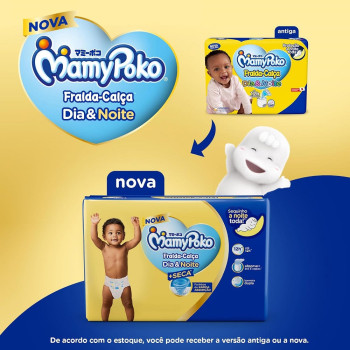 Fralda Descartável Mamypoko Calça Dia e Noite Giga XG (12–17kg) 52 Unidades