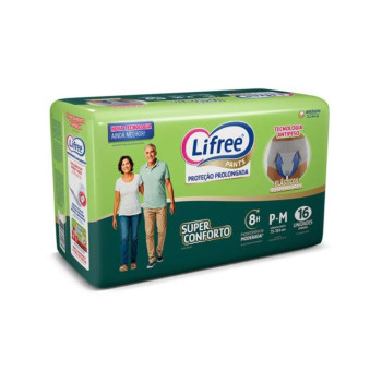 Fralda Calça Lifree Super Conforto P/M 16 unidades