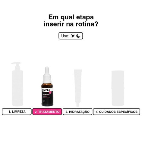 Sérum Facial Simple Ultra Niacinamida 10% para Poros Dilatados 30ml
