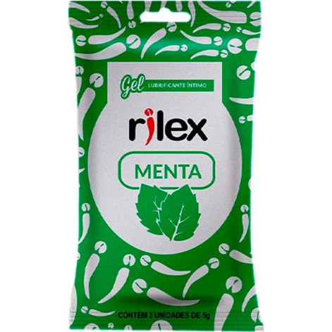 Gel Lubrificante Íntimo Rilex Menta 3 Sachês 5g cada Gel Lubrificante Íntimo Rilex Menta 3 Sachês 5g cada