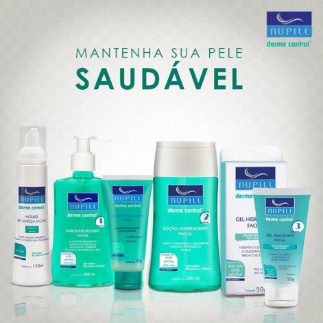 Loção Adstringente Facial Nupill Derme Control 200ml Loção Adstringente Facial Nupill Derme Control 200ml