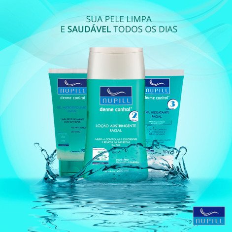 Loção Adstringente Facial Nupill Derme Control 200ml Loção Adstringente Facial Nupill Derme Control 200ml