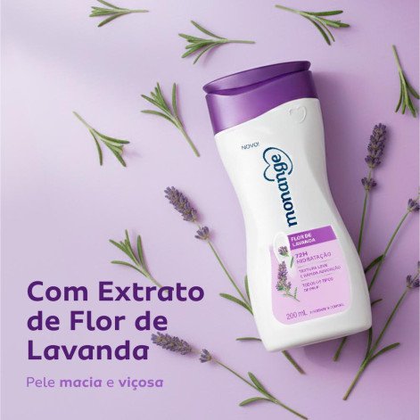 Hidratante Desodorante Monange Hidratação Nutritiva Flor de Lavanda 200ml