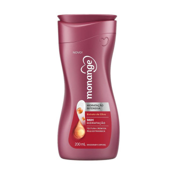 Hidratante Monange Hidratação Intensiva Pele Extra Seca Extrato de Oliva 200ml