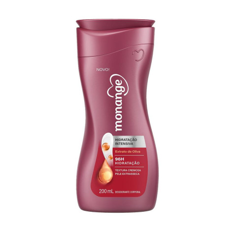 Loção Hidratante Monange Extrato de Oliva Hidratação Intensiva com Ação Desodorante 200ml