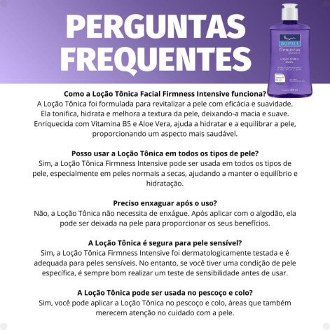 Loção Tônica Facial Nupill Firmness Intensive 200ml Loção Tônica Facial Nupill Firmness Intensive 200ml