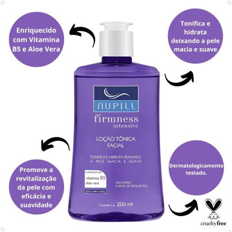 Loção Tônica Facial Nupill Firmness Intensive 200ml Loção Tônica Facial Nupill Firmness Intensive 200ml