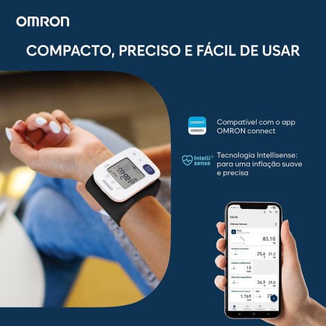 Aparelho de Pressão Arterial de Pulso HEM-6181 Automático Omron 1 Unidade