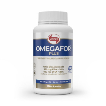 Ômegafor Plus 990 mg EPA/660 mg DHA Vitafor 120 Cápsulas