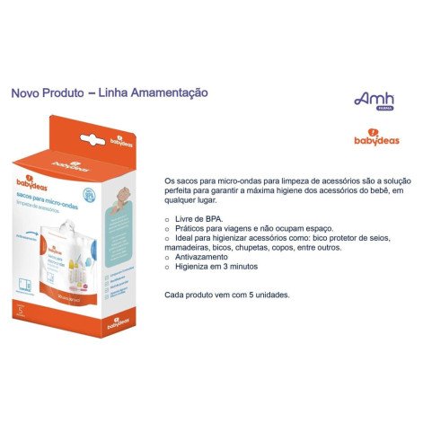 Sacos Esterilizadores Acessórios Para Micro-Ondas Babydeas Sacos Esterilizadores Acessórios Para Micro-Ondas Babydeas