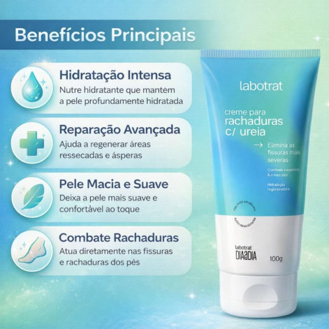 Creme para Rachaduras com Ureia Labotrat Dia a Dia 100g