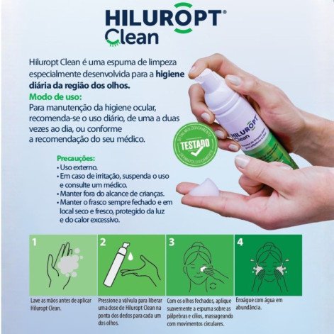 Espuma de Limpeza para Pálpebras e Cílios Gbio Hiluropt Clean 80ml