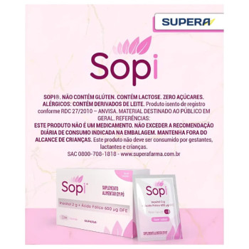 Suplemento Alimentar Sopi Supera Sem Sabor 30 Sachês