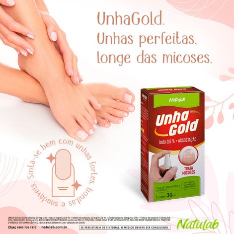 Unha Gold Solução Antimicótica 30ml