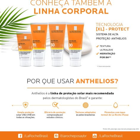 Protetor Solar La Roche-Posay Anthelios XL Protect FPS 70 120ml