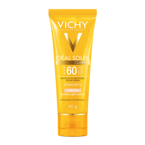 Ideal Soleil Clarify Vichy Fps 60 Com Cor Gel Creme 40g