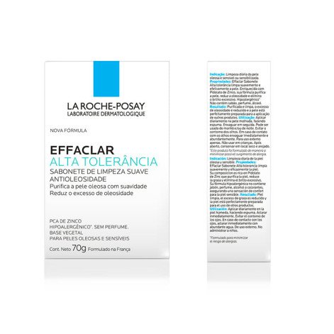 Sabonete De Limpeza Facial La Roche-posay Effaclar Alta Tolerância 70g