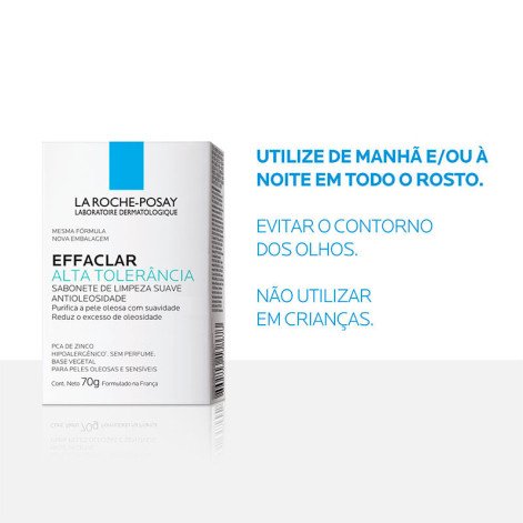 Sabonete De Limpeza Facial La Roche-posay Effaclar Alta Tolerância 70g