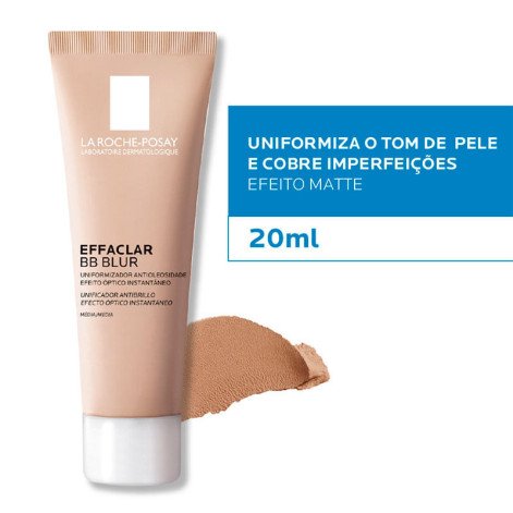 Uniformizador La Roche-Posay Effaclar BB Blur Média 20ml