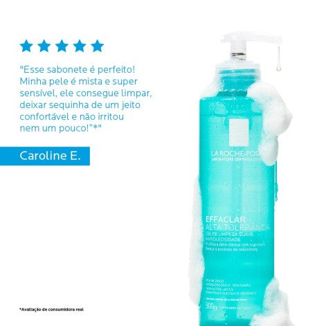 Gel de Limpeza Facial La Roche-Posay Effaclar Alta Tolerância 300g