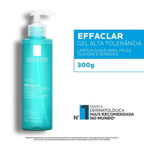 Gel de Limpeza Facial La Roche-Posay Effaclar Alta Tolerância 300g