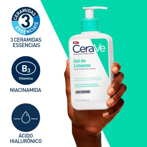 Gel de Limpeza Antioleosidade Facial Cerave Pele Normal a Oleosa 454g Gel de Limpeza Antioleosidade Facial Cerave Pele Normal a Oleosa 454g
