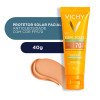 Protetor Solar Facial Vichy Idéal Soleil Purify FPS70 Cor Média 40g