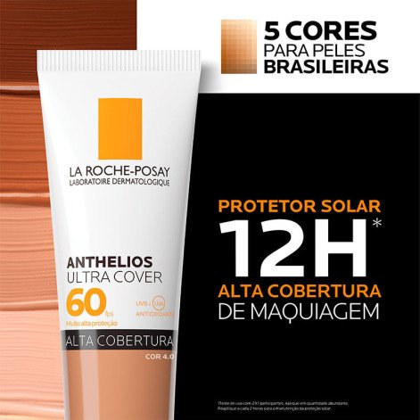 Protetor Solar Facial La Roche-Posay Anthelios Ultra Cover FPS60 Cor 4.0 30g