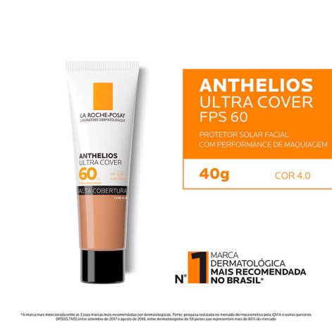 Protetor Solar Facial La Roche-Posay Anthelios Ultra Cover FPS60 Cor 4.0 30g