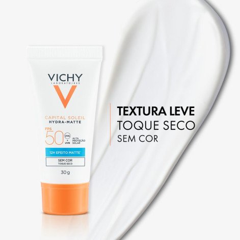 Protetor Solar Facial Vichy Capital Soleil Hydra-Matte FPS 50 30g