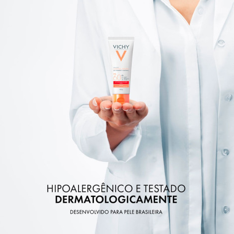 Protetor Solar Facial Vichy Capital Soleil UV-Pigment Control FPS 60 Antimanchas Solares 3 em 1 Cor 3.0 40g