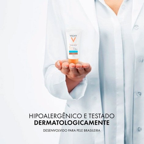 Protetor Solar Facial Vichy Capital Soleil Hydra-Matte FPS 50 Cor 4.0 30g