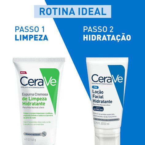 Espuma Cremosa de Limpeza Hidratante Cerave Sem Perfume 140g Espuma Cremosa de Limpeza Hidratante Cerave Sem Perfume 140g