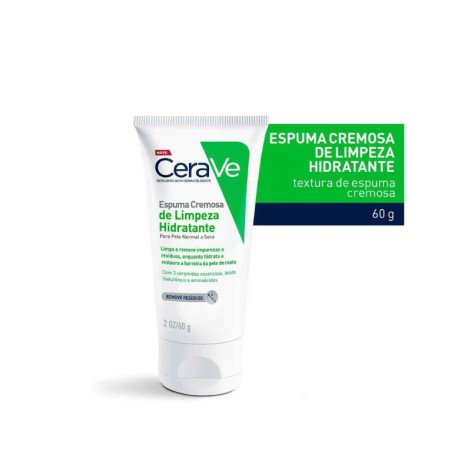 Espuma Cremosa de Limpeza Hidratante Cerave Sem Perfume 60g Espuma Cremosa de Limpeza Hidratante Cerave Sem Perfume 60g