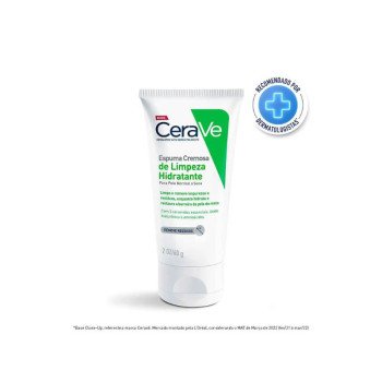  Espuma Cremosa de Limpeza Hidratante Cerave Sem Perfume 60g