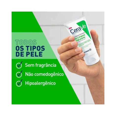Espuma Cremosa de Limpeza Hidratante Cerave Sem Perfume 60g Espuma Cremosa de Limpeza Hidratante Cerave Sem Perfume 60g