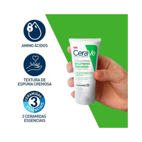 Espuma Cremosa de Limpeza Hidratante Cerave Sem Perfume 60g Espuma Cremosa de Limpeza Hidratante Cerave Sem Perfume 60g