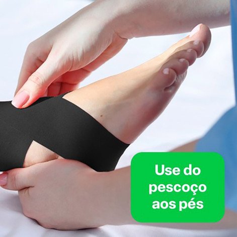 Fita Kinésio Multilaser Muscle Fix Preta 5cm X 5m