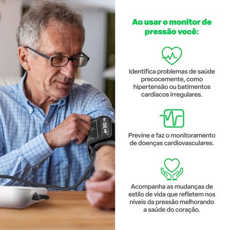 Monitor De Pressão Arterial Digital De Braço Multilaser Saúde 1 Unidade