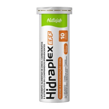Hidraplex Eff Natulab Sabor Laranja com 10 Comprimidos Efervescentes