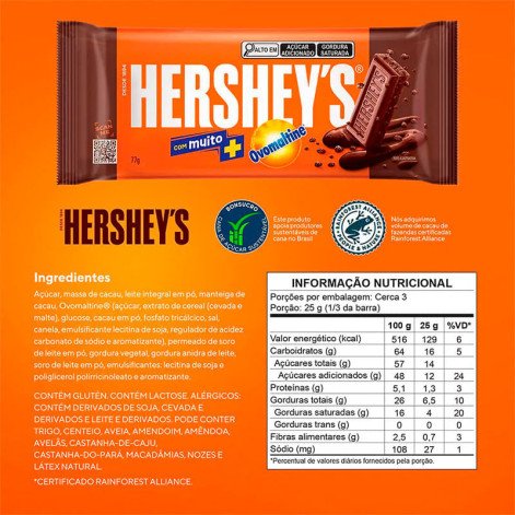Chocolate Hersheys Ovomaltine 77G