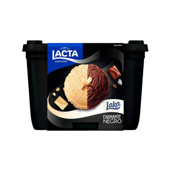 Sorvete Lacta Laka E Diamante Negro 1,5l